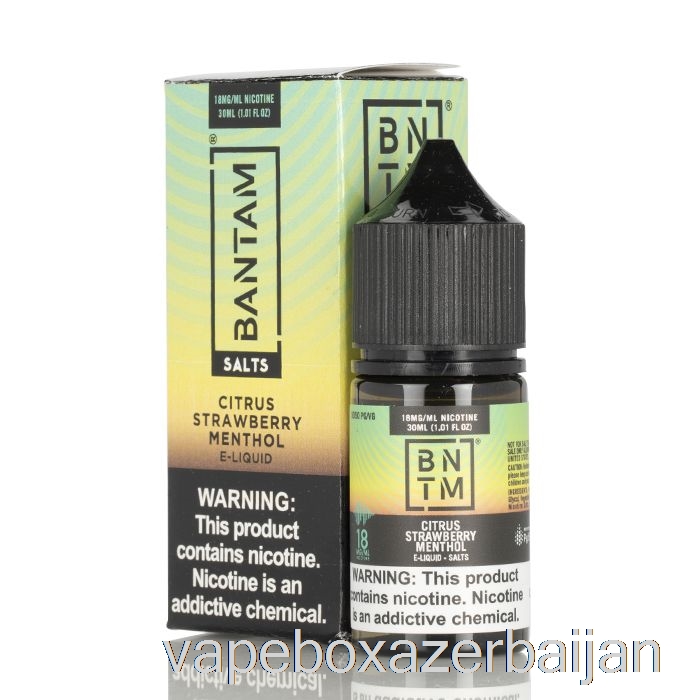 Vape Smoke Citrus Strawberry Menthol SALTS - Bantam Vape - 30mL 36mg